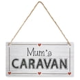 thumbnail image 1 of Wooden Hanging Sign Mum'S Caravan Rustic Wooden Living Room Hanging Decorations Housewarming Gifts For Wedding Kitchen 12X6 In, 1 of 6