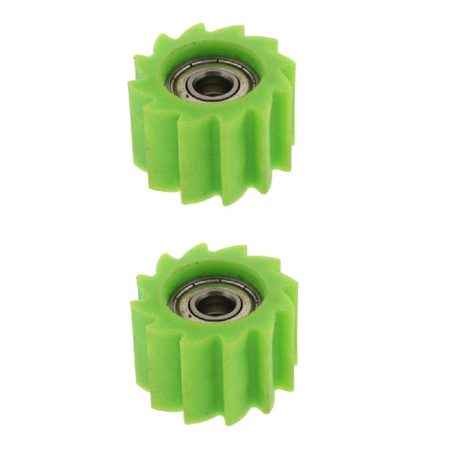 2x Rodillo Tensor de Cadena de Guía de Plástico de 8 Mm 8 Mm para KX250F Sharpla Tensor de guía de rodillos de cadena