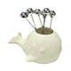 thumbnail image 3 of Juego de tenedores para frutas Macarena Soporte de tenedores de acero inoxidable lechoso, 3 of 8