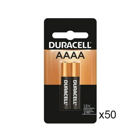 100-Pack AAAA Duracell Alkaline Batteries (MX2500)