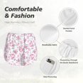 thumbnail image 5 of Disketp Rose Flowers Print Women's Shorts Workout Shorts for Athletic Gym Running Shorts with Phone Pockets Small, 5 of 8