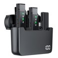 thumbnail image 4 of Wireless Lavalier Microphones for Phone  Clip On Micr with Charging Box  Mini Wireless Mic for Video Recording  Live  Interview, 4 of 12