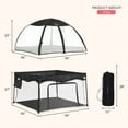 thumbnail image 2 of Dream On Me Ziggy Square Playpen with Canopy, Black and White, (Model # 4434-BW), 2 of 7