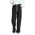 thumbnail image 5 of Sakmal Sleep Pants Women Fleece Wide Leg Pajama Bottoms Gray Soft Ladies Lounge Pants XL, 5 of 7