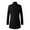 Black, variant on Men's Trench Coat Wool Blend Slim Fit Top Coat Stand Collar Single Business Overcoat Grey XL