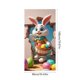 thumbnail image 3 of Decoraciones de Pascua, adornos de Pascua, regalos de Pascua, cubierta de puerta de Pascua, festival, fiesta, cortinas de puerta para interior y exterior, banderas de tela colgantes, cubierta de puert, 3 of 6
