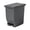 Dark Gray, variant on jifeng Step on Trash Can Large Capacity Dustbin Garbage Bin for Hotel Lobby Kitchen Light Gray