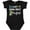 AB-Black, variant on Inktastic Just Down Right Perfect Down Syndrome Awareness Ribbon Boys or Girls Baby Bodysuit