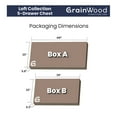 thumbnail image 3 of Grain Wood Furniture Loft 5-Drawer Chest, Solid Wood with Brushed White Finish, 3 of 7