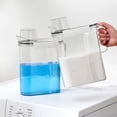 thumbnail image 3 of Laundry Detergent Storage Box, Smooth Pouring Laundry Powder Container Ergonomic Handle Sealed Lid Anti Crack  for Laundry Room, 3 of 7