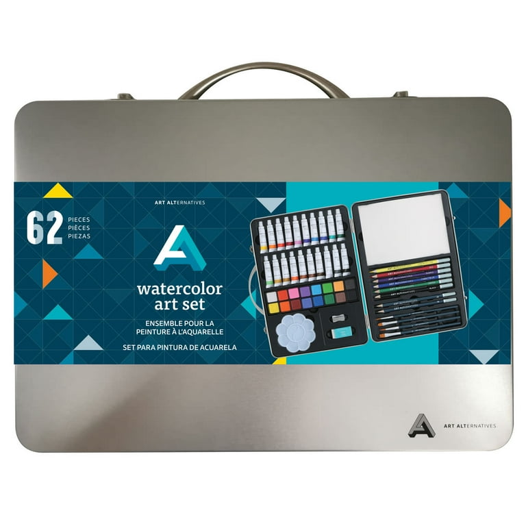 Art Alternatives 62-Piece Watercolor Art Set For Beginners