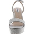 thumbnail image 3 of Steve Madden Womens Lessa Glass Open Toe Heel Sandals, 3 of 3