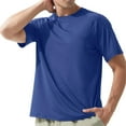 thumbnail image 7 of Men's Quick Dry T Shirts Short Sleeve Sport Tops Lightweight Gym Running T Shirt Men Breathable Activewear Blue XL, 7 of 7
