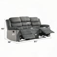 thumbnail image 2 of Modern Corduroy & Velvet Motion Sofa for Living Room (66" Seat Width, 220lbs Weight Capacity), 2 of 7