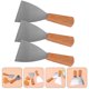 thumbnail image 3 of 2 UNIDS Pequeña Cuchara de Pincho Hogar Hogar Herramienta de la Hornada Occidental Acero Inoxidable Triangular Steak Chocolate P HOMEMAXS 15807987-MX, 3 of 6