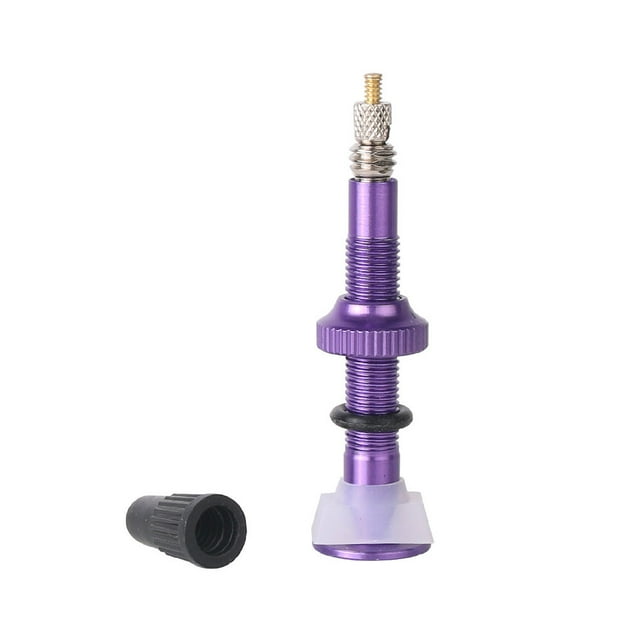 Soidarity Núcleo de rueda de válvula de neumático, accesorios para ciclismo, boquilla de Metal, tamaño Mini multicolor, diseño desmontable, pieza Ciclismo Violeta Soidarity OD026398-01