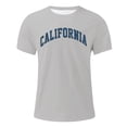 thumbnail image 2 of Men's Oversized Crew Neck Summer T-Shirt Featuring City Graphic Print For Casual Loose Fit Comfort Workout Short Sleeve Tee Shirts for Men Beach Tops Casual Shirt, 2 of 4