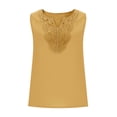 thumbnail image 4 of Lmueinov Tank Tops for Women Boho V-Neck Cotton Summer Shirt Relaxed Fit Sleeveless Blouse Womens Trendy Casual Work Soft Basic Shirt, 4 of 7