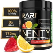 RARI Nutrition - INFINITY Preworkout - 100% Natural Pre Workout Powder - Keto and Vegan Friendly - Energy, Focus, and Performance - Men and Women - No Creatine - 30 Servings (Strawberry Lemonade)