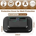 thumbnail image 4 of 12V USB Outlet Automotive USB Port Panel Mount 12V USB Charger Multi Port Switch Panel Car Charger Socket Power Dual Port 12V 24V Quick Car Charger for Cars Bus ATV RV Boat Truck, 3.1 A (2 Pieces), 4 of 6
