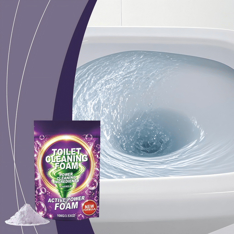 X All Foaming Toilet Sculpted Piece Cleaner Powder, X All Foaming