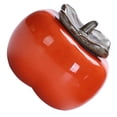 thumbnail image 2 of Persimmon Shaped Tea Canister Ceramic Sealed Canister Ornaments Wedding Gift, 2 of 8