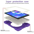 thumbnail image 6 of ELEHOLD Military Grade Shockproof Case For iPad mini 5/mini 4, Heavy Duty Protection Ring Stand Cover, Adjustable Angel, Detachable Shoulder Strap,  Dark Purple, 6 of 11