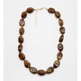 thumbnail image 3 of Chunky Beaded Choker Statement Necklace for Women - Acrylic Large Oval Waterdrop Geometric Beads Adjustable Chain Link Collar Strand Necklaces Exaggerated Boho Vacation Beach Jewelry Wedding Party, 3 of 3