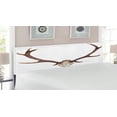 thumbnail image 2 of Antlers Headboard, Antlers of a Huge Stag Elk Skeleton Big Bone Horn Hunter Style Art Print, Upholstered Decorative Metal Bed Headboard with Memory Foam, King Size, Brown and Beige, by Ambesonne, 2 of 4