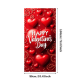 thumbnail image 1 of Valentine's Day Romantic Heart Design Hanging Banner Party Decor Backdrop Photography Props Event Decorations Background Wall Art, 1 of 4