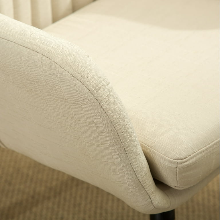 Tuchico Contemporary Fabric Accent Chair in Tan Walmart
