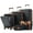 Black, variant on MAYEERTY 5-Piece Hardside Luggage Travel Set with TSA Lock,Front Opening,USB Port,Cup Holder,Duffle & Toiletry Bag
