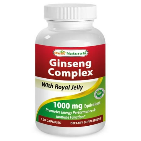 Ginseng Complex 1000 mg 120 Capsules de Best Naturals