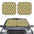 thumbnail image 6 of Lsque Summer Watermelon 2 PCS Windshield Sun Shade | CarFoldable Window Covers | Car Accessories Reflect UV for Universal Cars SUV Truck | Medium, 6 of 7