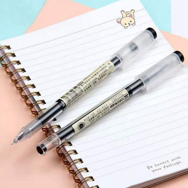 Gel Ink Pen Extra fine point pens Ballpoint pen 0.35mm Black For japanese  Office School Stationery Supply 12 Packs