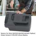 thumbnail image 3 of Cordless Tool Battery Adapter,  Compatibility ABS Material Easy Operation Lithium Battery Converter  For WA3593 WA3595 WA3401, 3 of 8