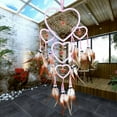 thumbnail image 4 of Handmade Heart Feather Dream Catching Wind Chimes Girls Room Bedroom Hanging Decoration Crafts Home Decoration Ornaments, 4 of 6