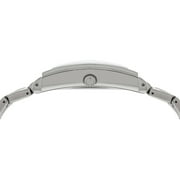Elgin Quartz Analog Watch, Black Rectangle Dial, Silver and Black Bracelet, Mens (FG9060ST)