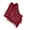 Burgundy, variant on Jesscasday Women Knitted Hooded Capes Shawl Striped Print Tassels Ponchos Pullover Elegant Loose Cloak for Autumn Winter Outerwear