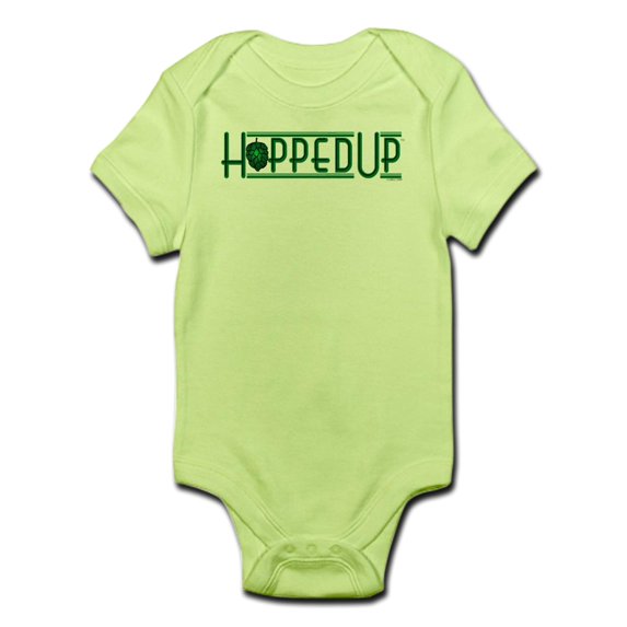 CafePress - Hopped Up For Beer Infant Bodysuit - Baby Light Bodysuit