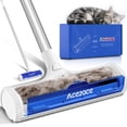 thumbnail image 1 of ACE2ACE Rouleau à Tapis pour Poils d'Animaux, Outil d'Élimination des Poils d'Animaux Auto-Collecteur, Râteau à Tapis Réutilisable, Manche Long de 5 Pieds Sans Se Pencher Sans s'Agenouiller, Chat Chien, 1 of 7