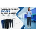 thumbnail image 2 of JEFFRICO Scrubs for Women Jogger Pants Lightweight Slim Fit 4 Way Stretch Soft Scrub Pants, 2 of 6
