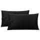 thumbnail image 1 of Funda de Almohada Unique Bargains Algodón con Cierre de Sobre 2 Piezas 51x76cm Negro, 1 of 6