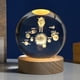 thumbnail image 4 of Fiudx Bola de Cristal Planetaria Brillante, Diseño de Galaxia de Astronauta, Luz Nocturna Rgb Cálida, Lámpara de Noche con Alimentación Usb, Elegante Decoración para El Hogar, Idea de Regalo Única, T, 4 of 4
