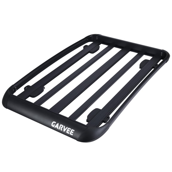 Accreate Heavy Duty Roof Rack Basket, Aluminum Roof Cargo Basket for SUV Truck Car, Roof Basket Cargo Carrier with 200LB Capacity, Rooftop Cargo Carrier, Black