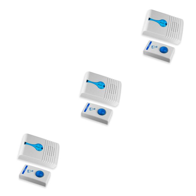 Matsuzay Doorbells Wireless Battery Powered Flashing Light Home Digital Remote Receiver Chime Intelligent Control Gate Hotel System Room Type1 NO1