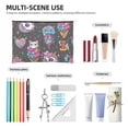 thumbnail image 5 of Fotbe Cat Icecream Reusable Cosmetic Bag Makeup Bag for Women Large Travel Cosmetic Pouch Girls' Make Up Organizer, 5 of 8