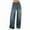 Dark Blue, variant on EMMIOL Women's Vintage Y2K Wide Leg Jeans 90s Baggy Boyfriend Style Denim Pants,Low Rise Loose Fit Jeans