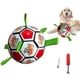 thumbnail image 1 of Juguetes para perros, juguetes para perros, pelotas para perros, pelota de fútbol para perros interactiva de 15 cm x 15 cm para interiores y exteriores, 1 of 5