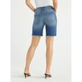thumbnail image 3 of Sofia Jeans Women's Gabriella Bermuda Mid Rise Distressed Shorts, 8" Inseam, Sizes 2-20, 3 of 6
